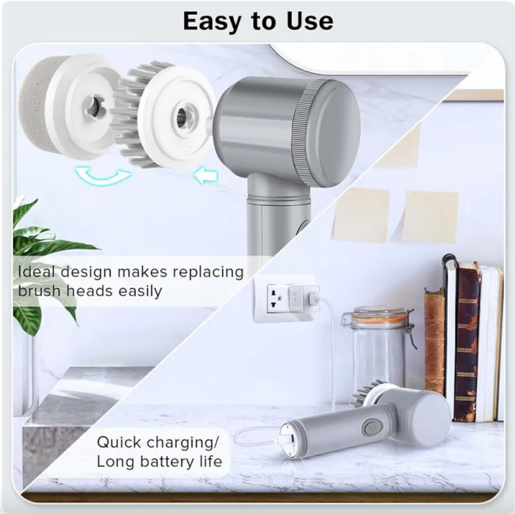 escaio Scrub™ — Cordless Spin Scrubber