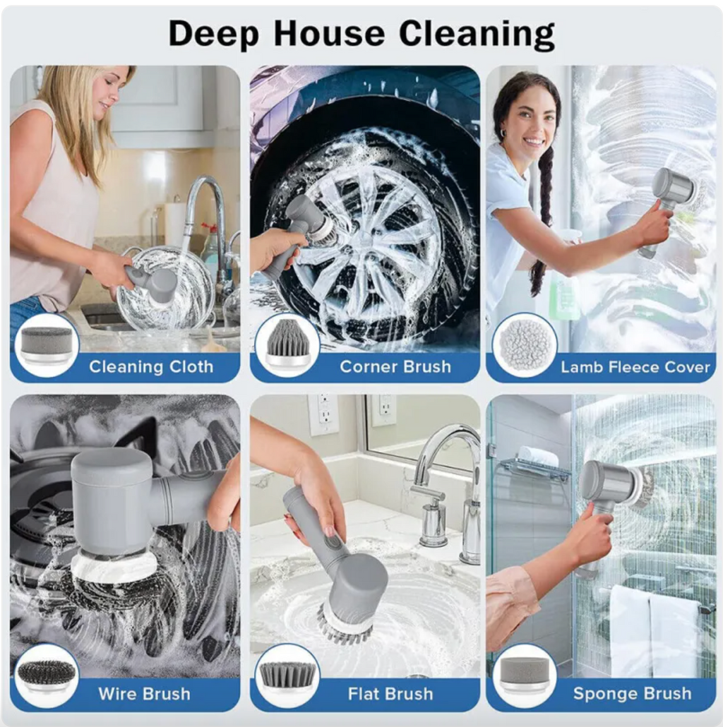 escaio Scrub™ — Cordless Spin Scrubber